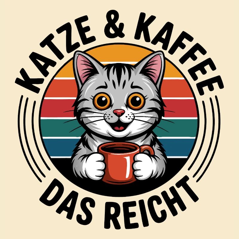 Coffee Hangover Retro Circle