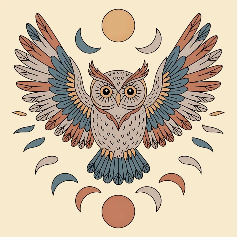 Boho Eule