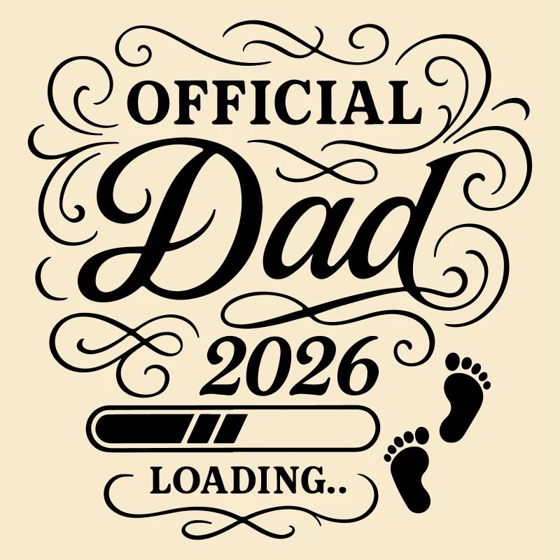 Dad 2026 Papa Loading Vaterschaft