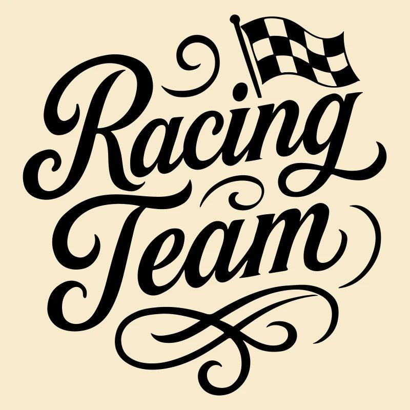 Drapeau de course de l’équipe de course
