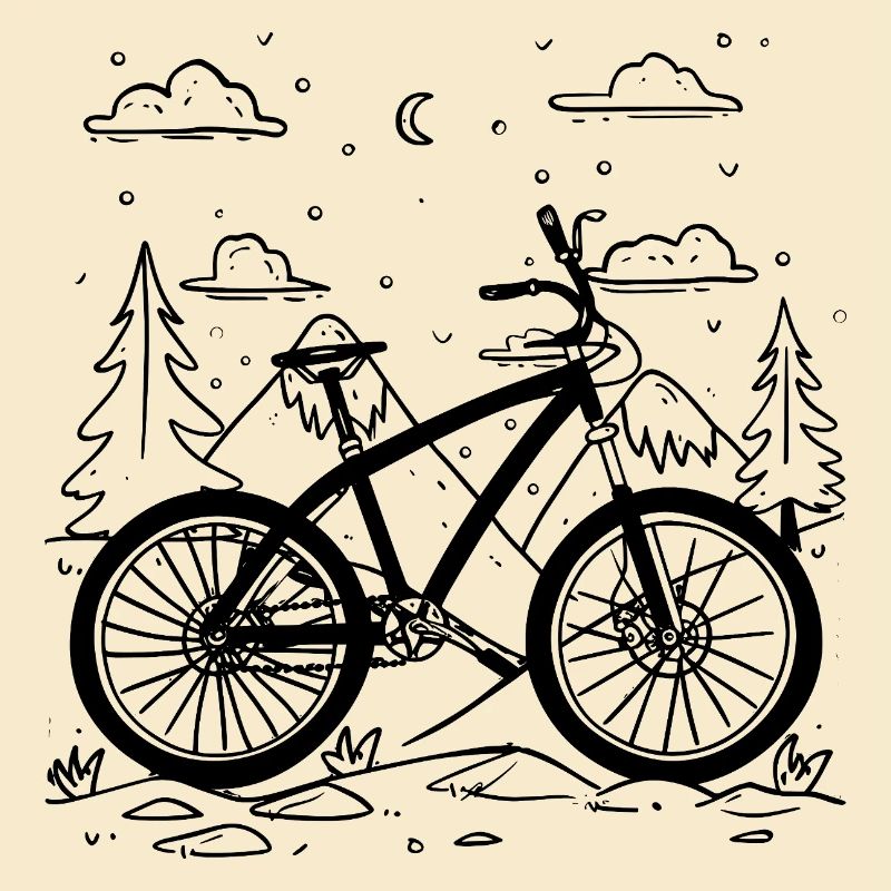 Style de bande dessinée VTT
