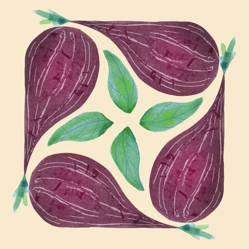 Red Onion Pattern