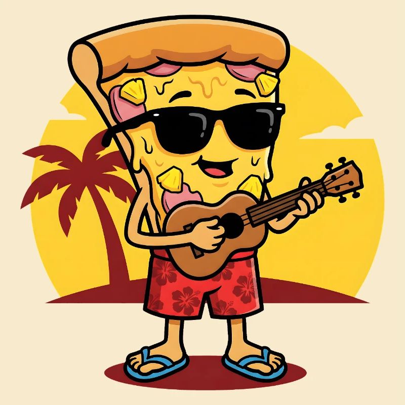 Sunset Beach Pizza Guitarist