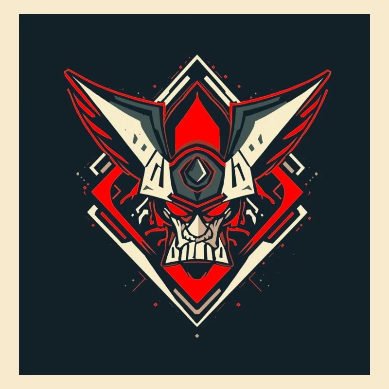 Schädel Warrior Emblem