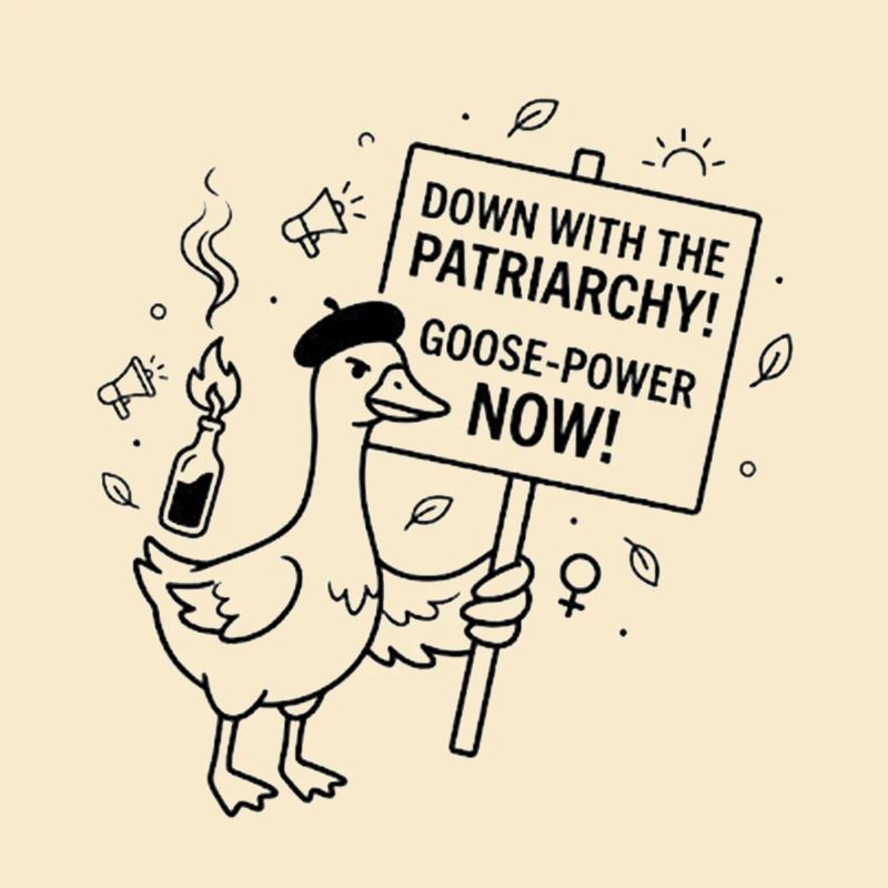 down with the patriarchy goose