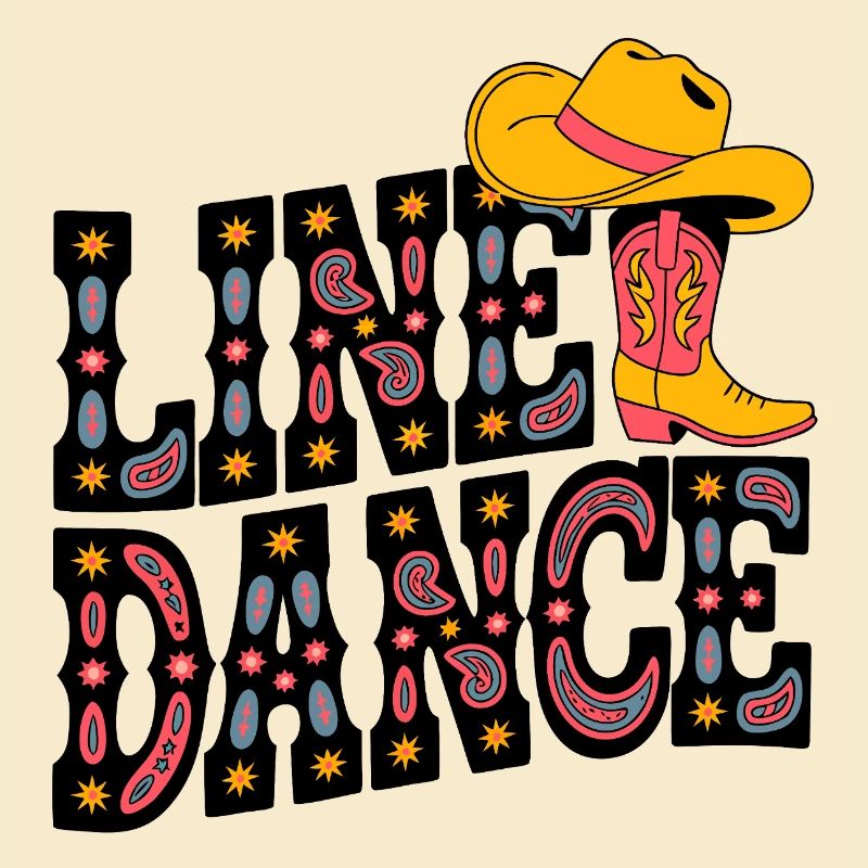 Neon Cowboy Stiefel Muster