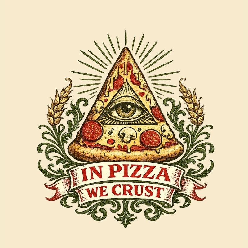 Devise de la Croûte Œil de la Pyramide de la Pizza
