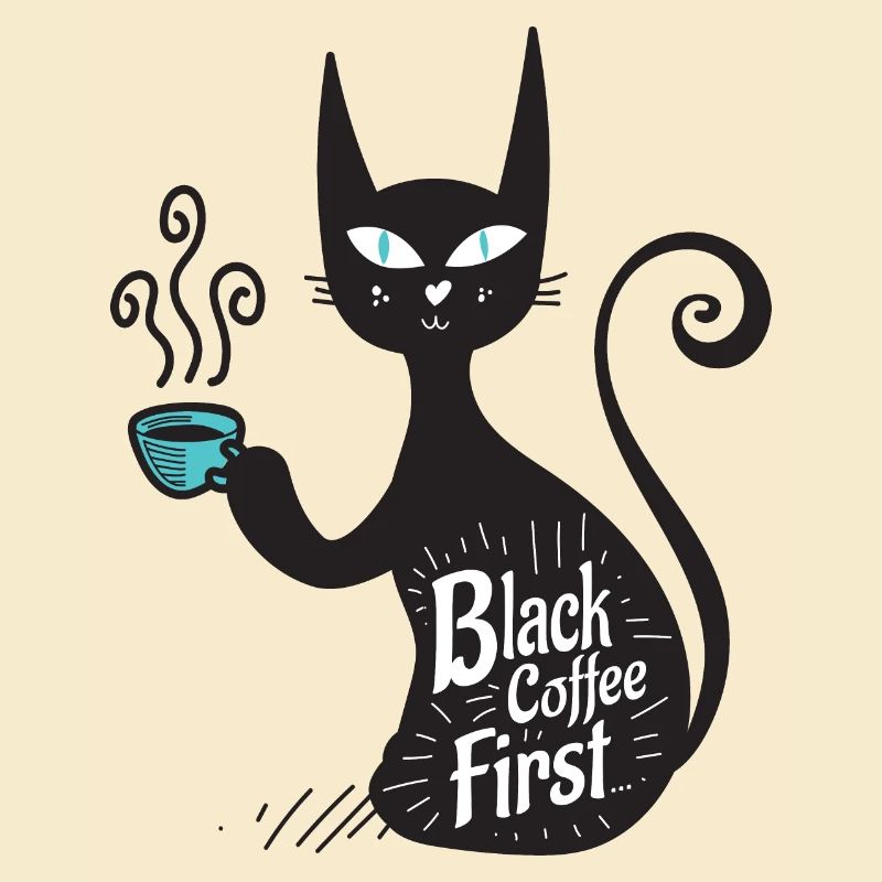 Schwarzer Kaffee zuerst