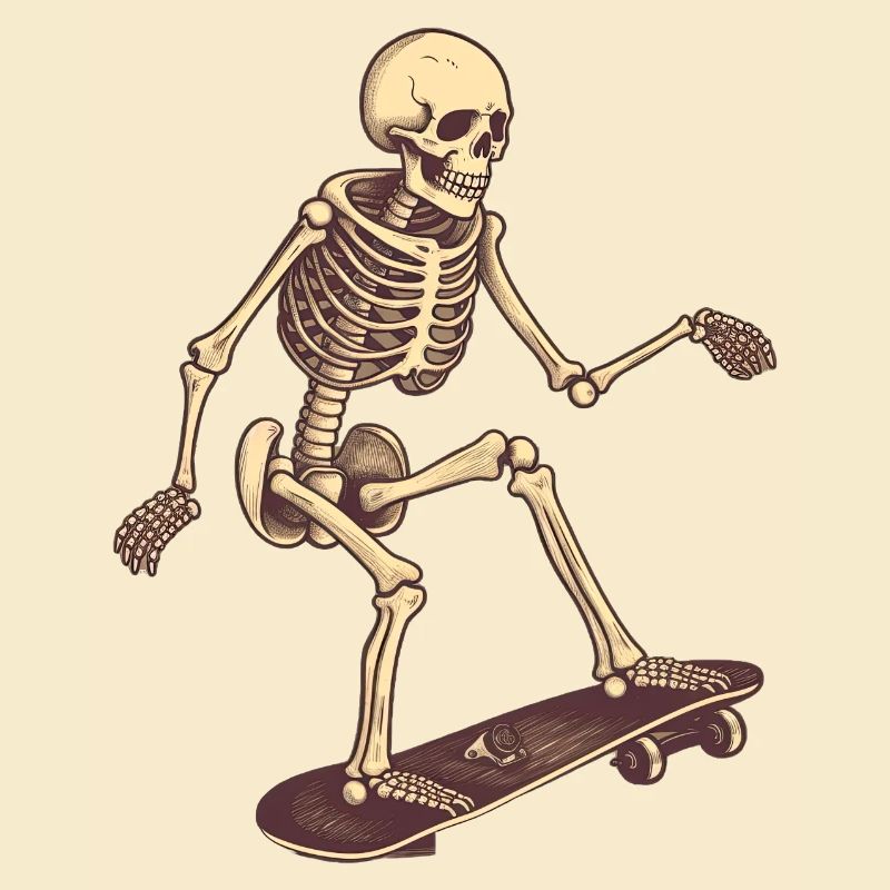Skateboard Skeleton