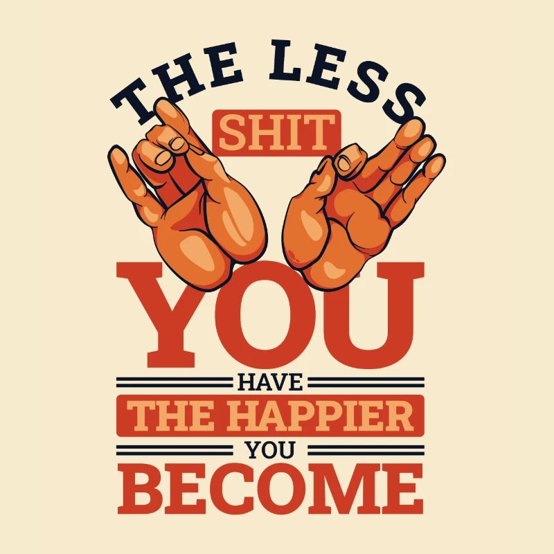 Moins vous avez de merde Statue symbole bouddhiste