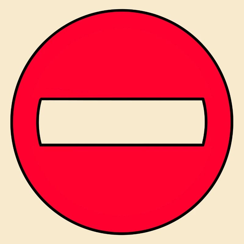 Durchgangsverbot Icon Rot