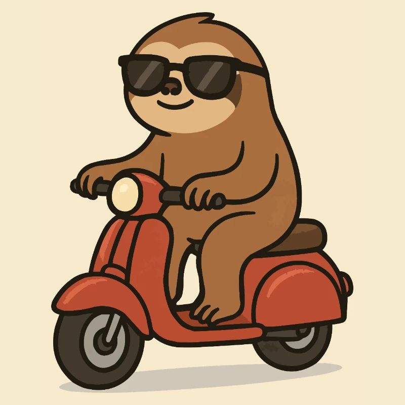 faultier comic moped