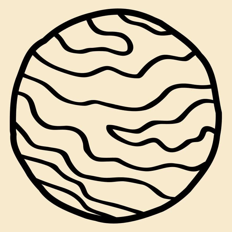 Planète Simple Space Doodle