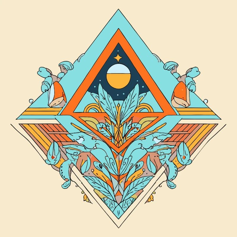 Celestial Dreamscape Geometrisches Design