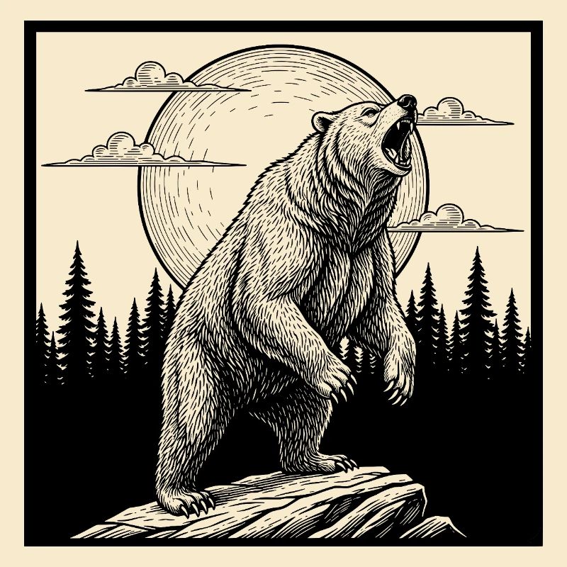 Bear in the moonlight