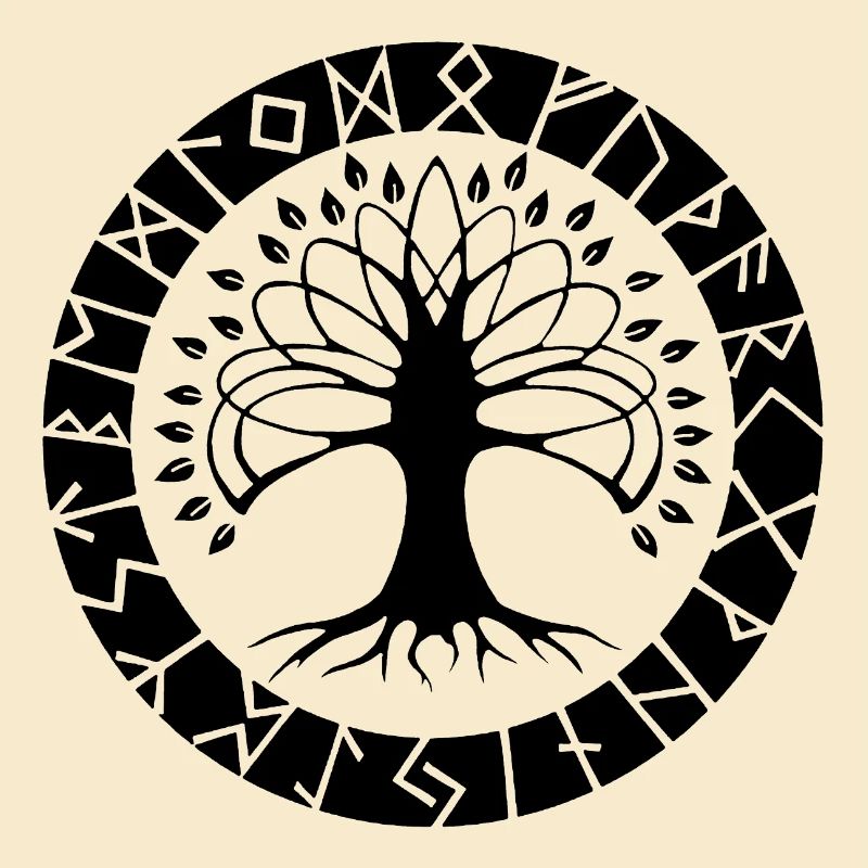 Black Runic Tree
