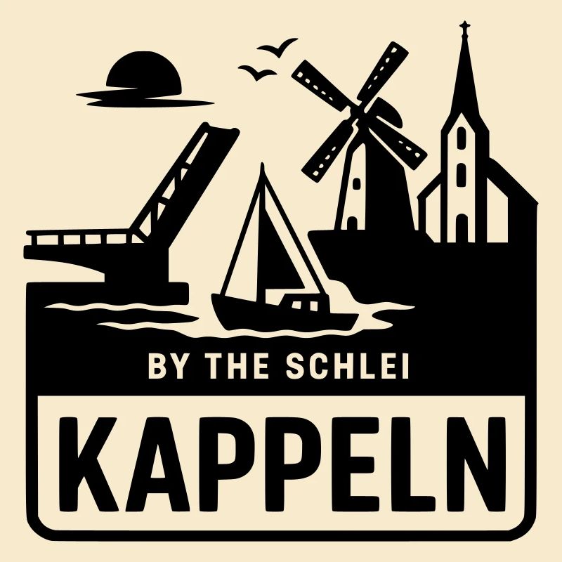 Kappeln Schlei SH Schleswig Holstein Silhouette