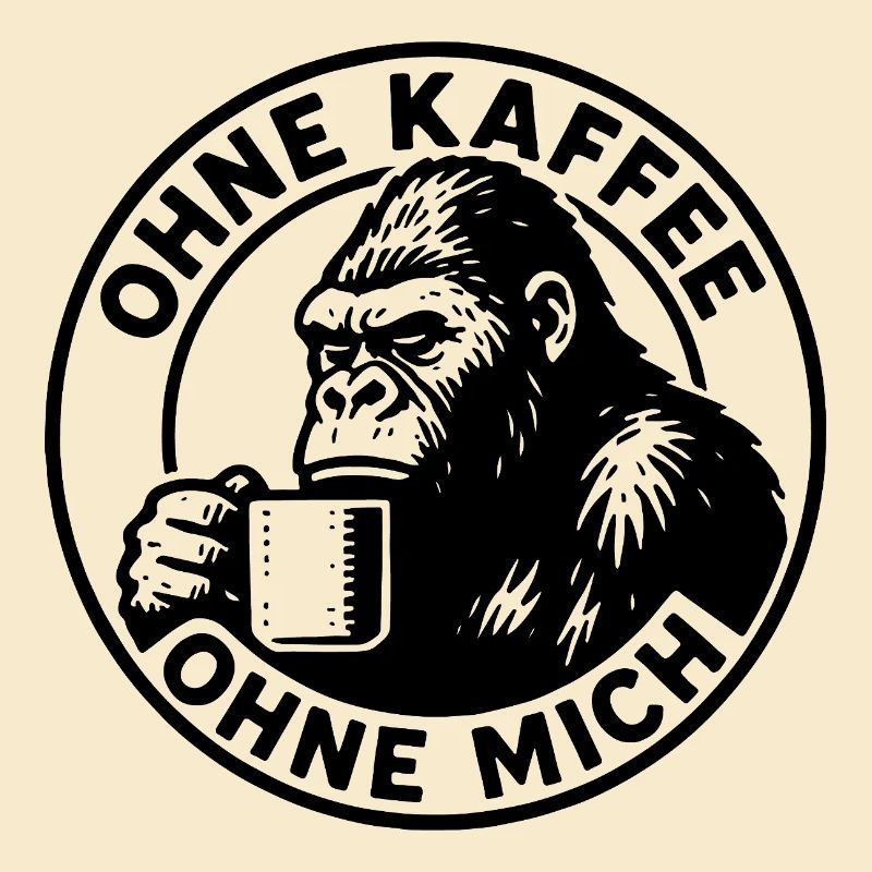 Sans Café Sans Moi Gorilla Editon