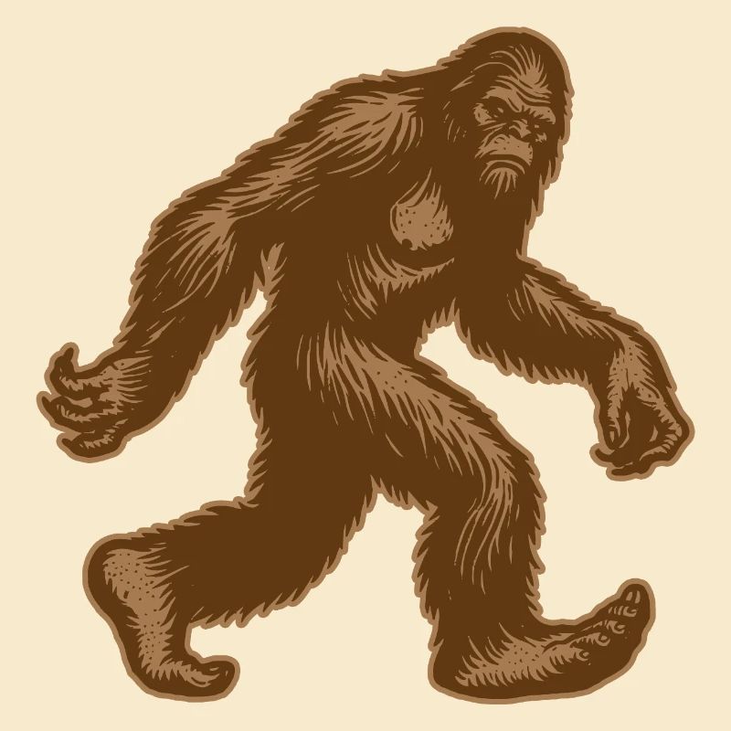 Sasquatch Bigfoot Walking 