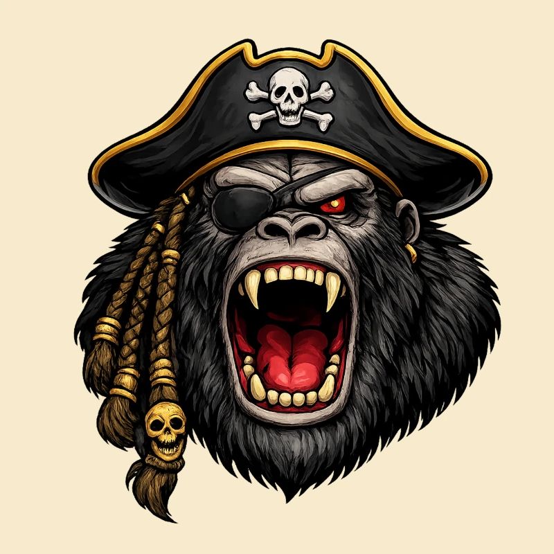 Capitaine Gorille Pirate