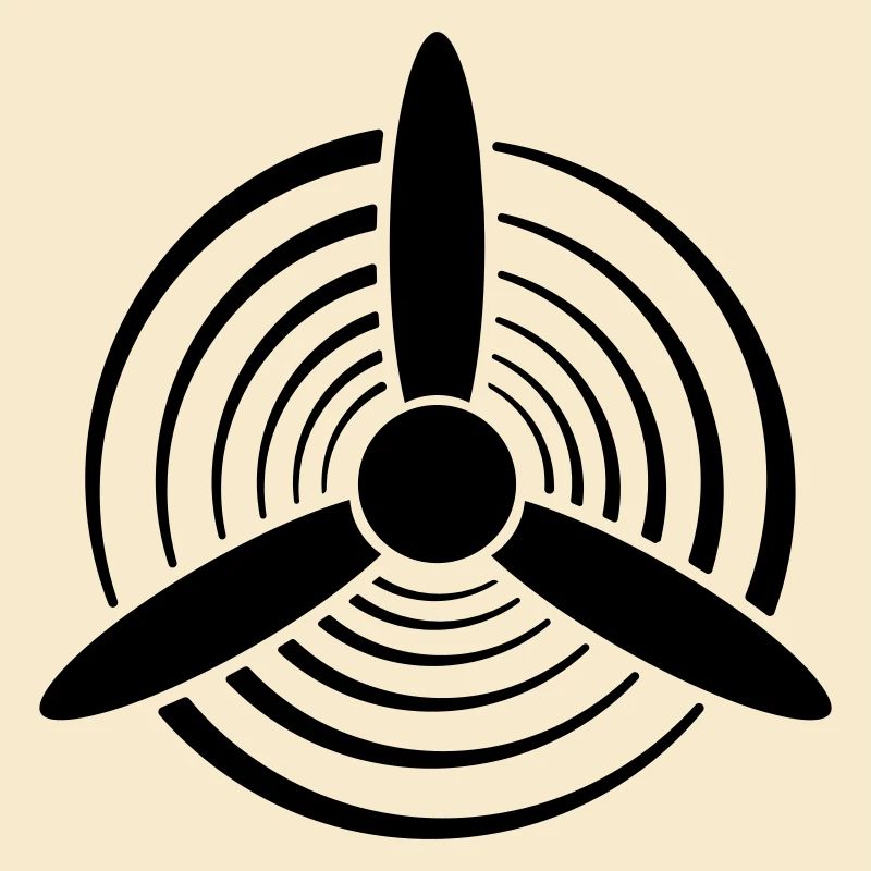 Hélice graphique couleur unie