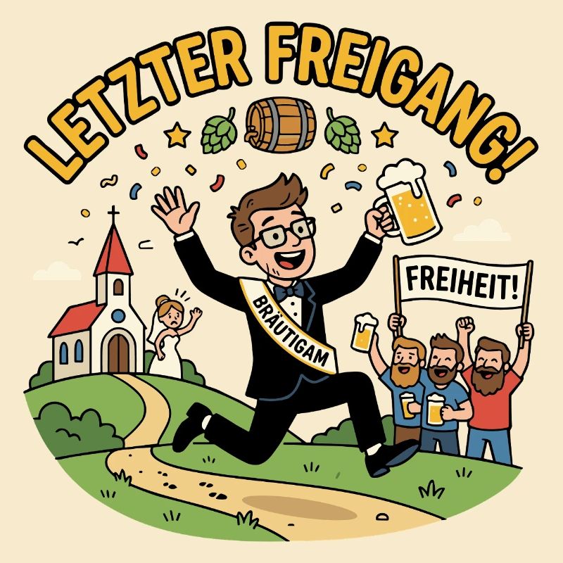 Letzte Ausfahrt JGA Endbaustelle Ehe