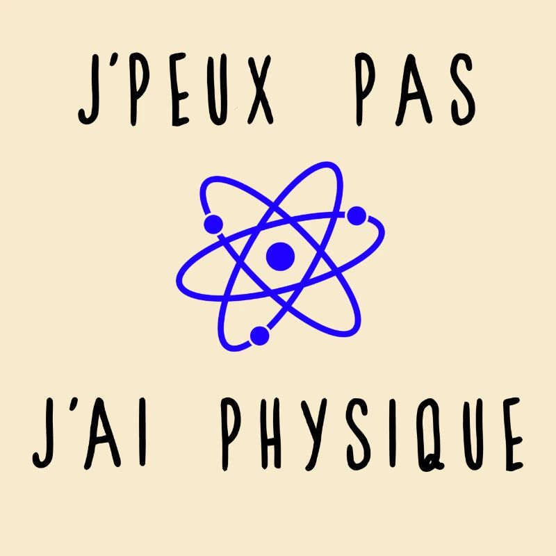 J'peux Pas J'ai Physique Atome Bleu
