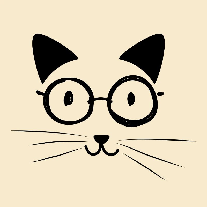 lustiges Katzengesicht Katze Kätzchen Geschenk