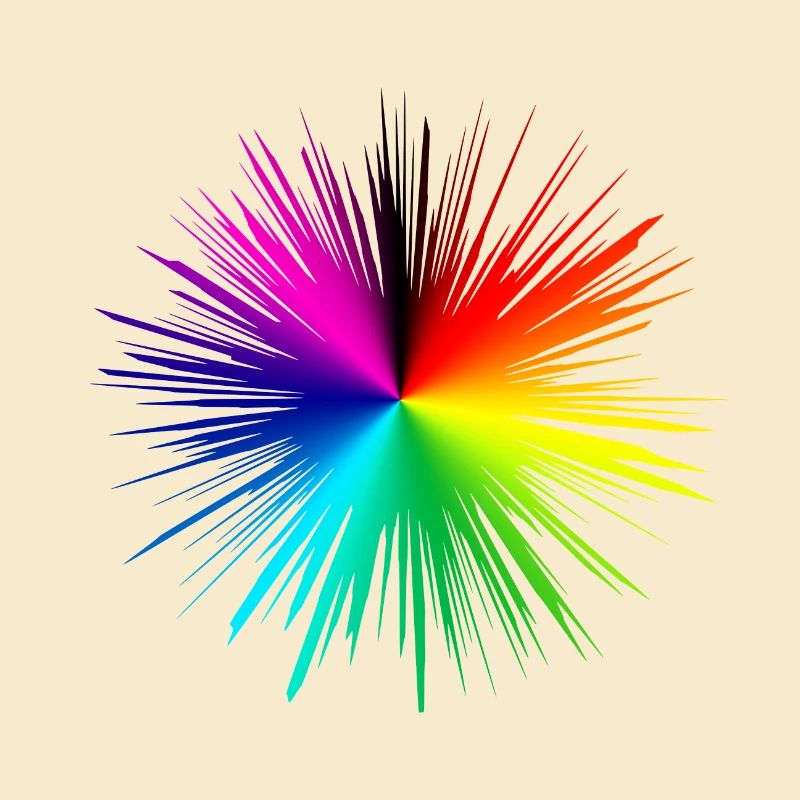 Color explosion radial burst