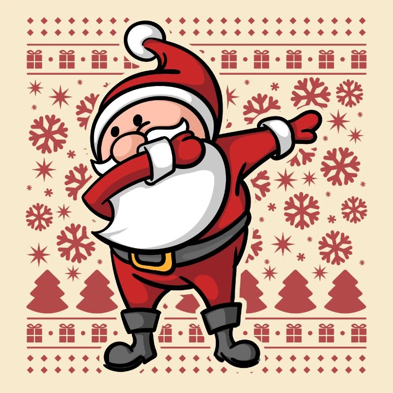 Noël laid Dab Dabbing Père Noël Noël