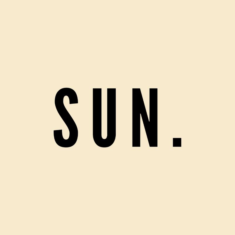 Minimal SUN. Design – Sun Sunday Sunday
