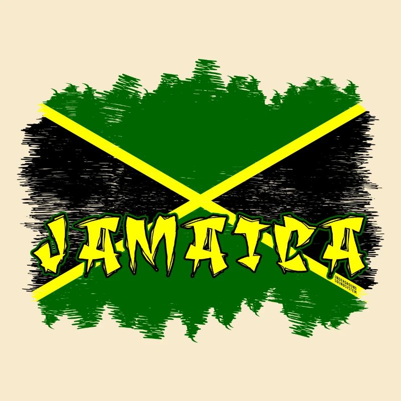 Jamaica Graffiti Flag Design