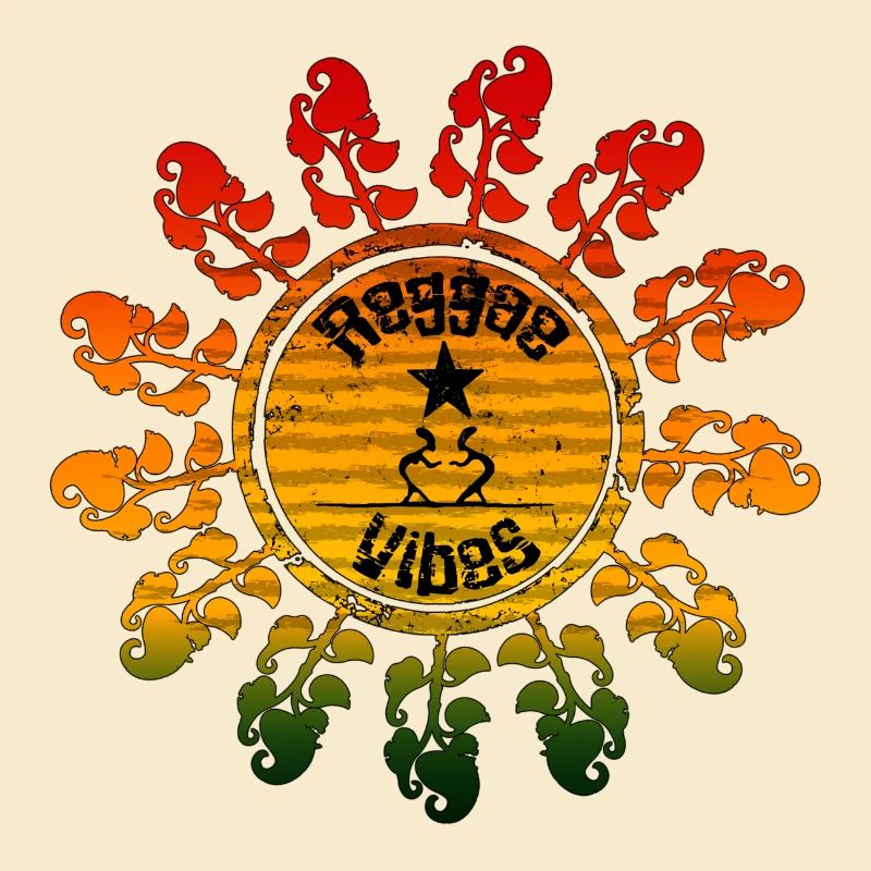 Symbole de paix hippie dans la conception de la roue solaire