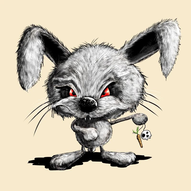 Halloween Rabbit I Horror Rabbit I Bad Rabbit