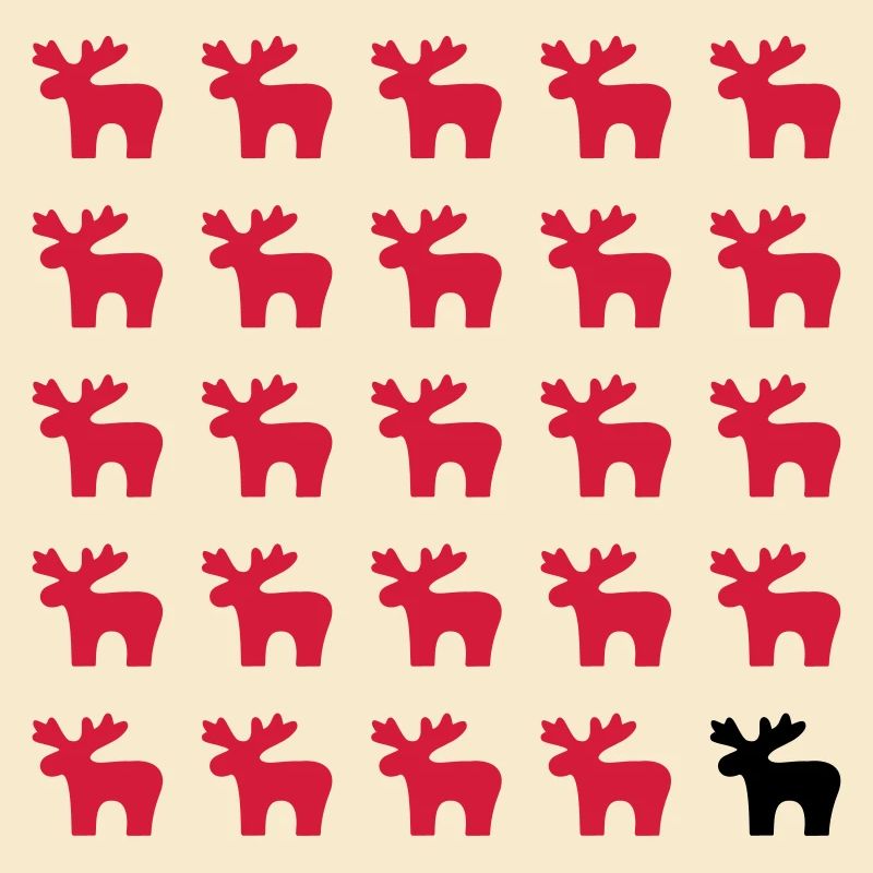 Moose Moose Pattern I Noël