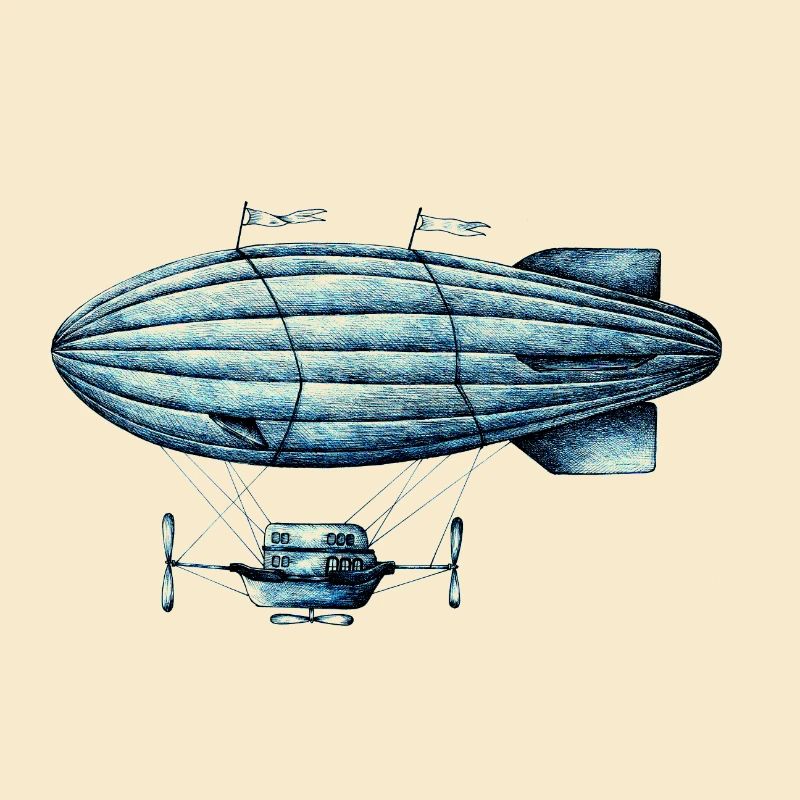 Zeppelin Étoilé Bleue