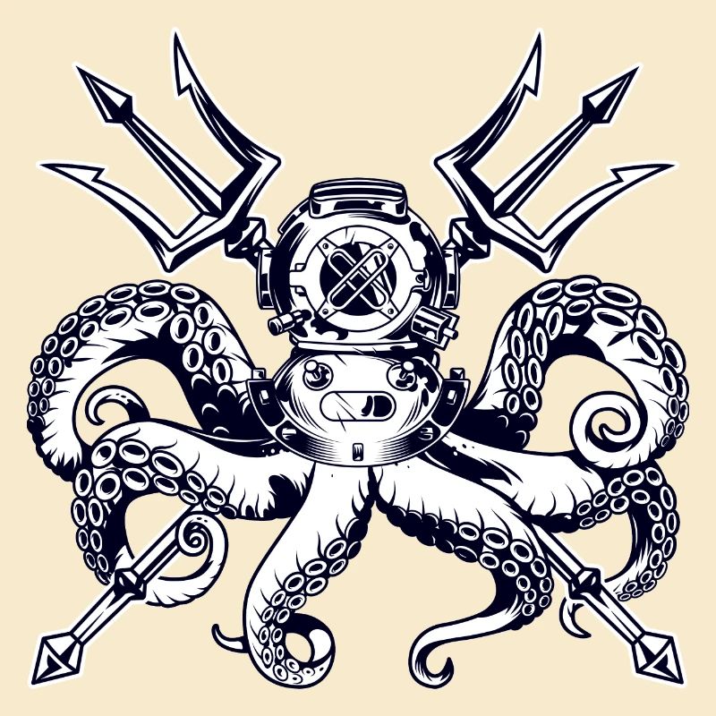 Pieuvre Scaphandre Trident