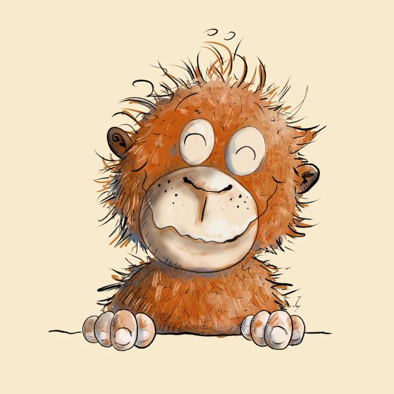 Drôle de singe I bébé singe I orang utan bébé