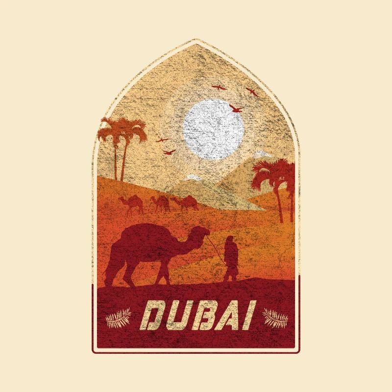 Dubai Vintage Kamel Design / Geschenkidee
