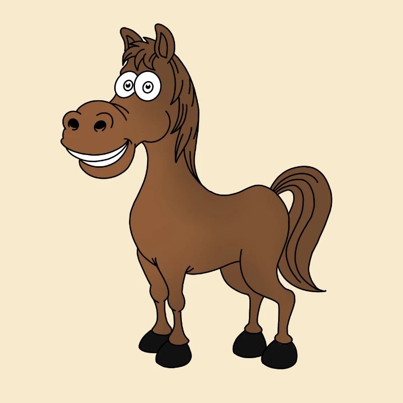 Lustiges Pferd
