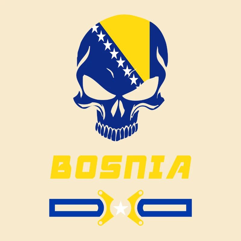 Conception / cadeau de crâne de Bosnie