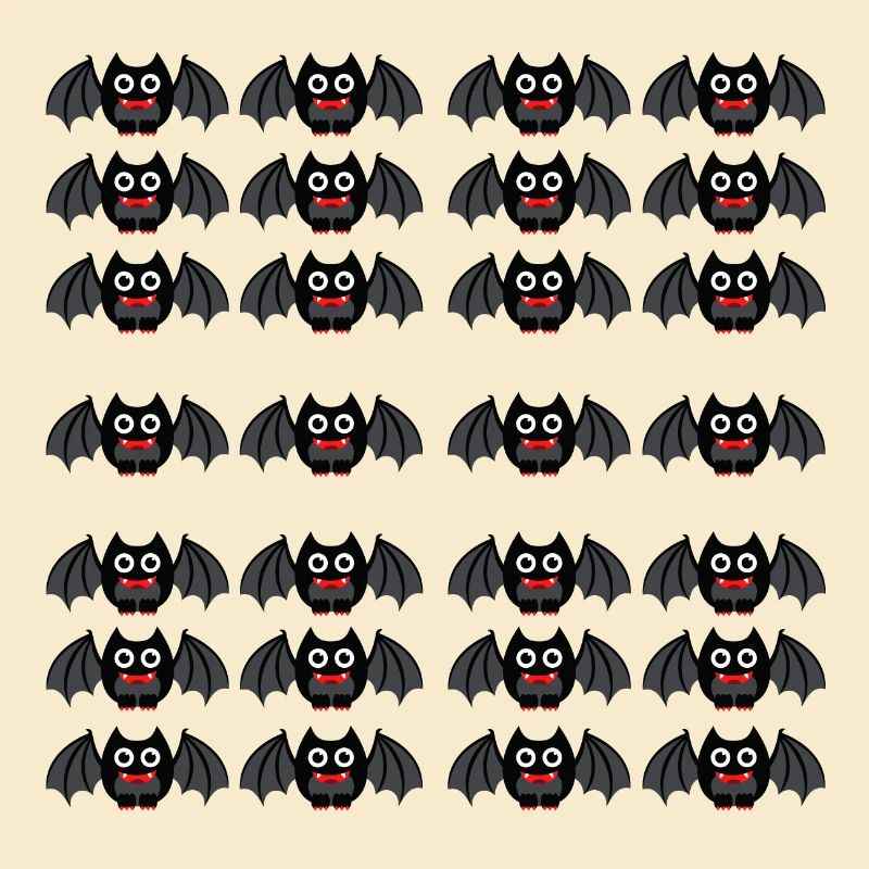 Bat rangées de chauves-souris le soir d'Halloween