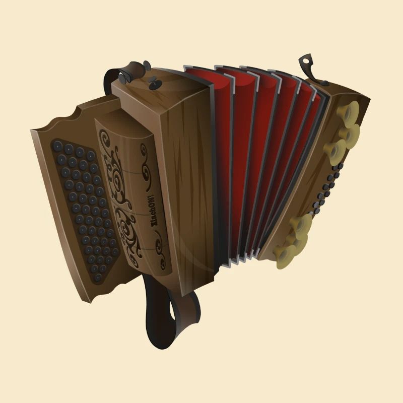 Steirische Harmonika - Dunkel/Rot | ZiachON!