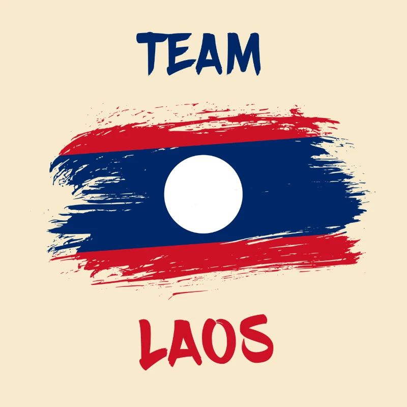 Team Laos Flags Design / Gift