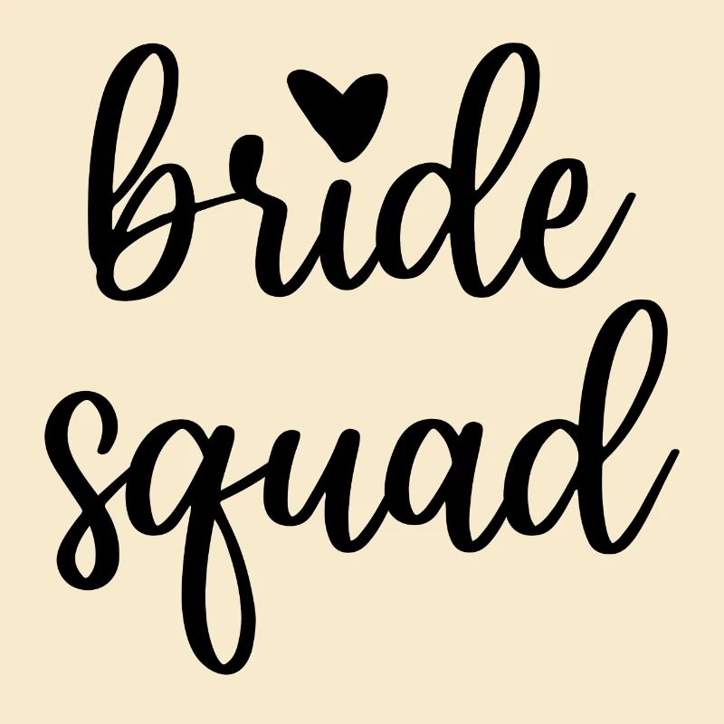 Bride Squad mit Herz JGA Junggesellin