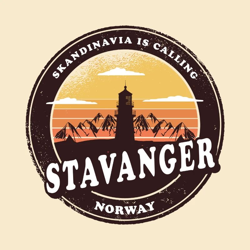 Stavanger Leuchtturm Norwegen Design