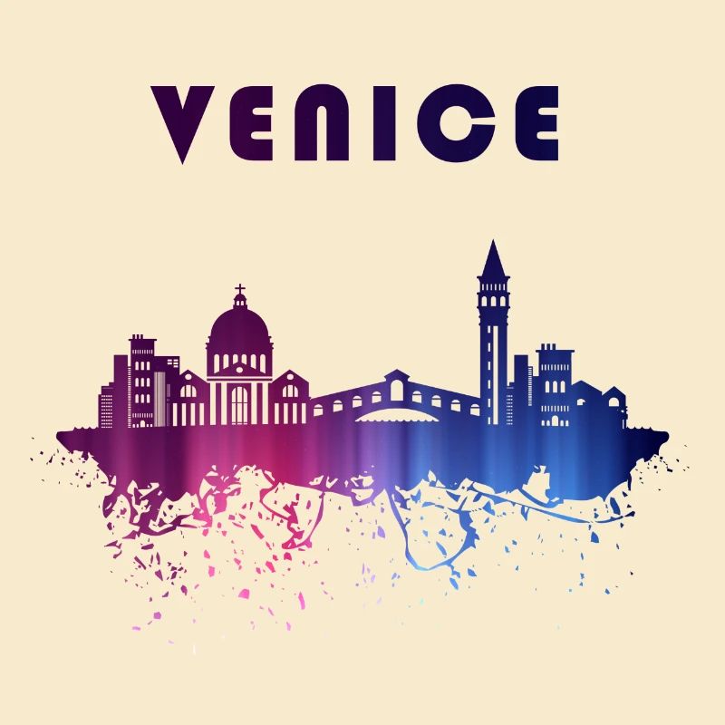 Venedig Skyline Splash Design