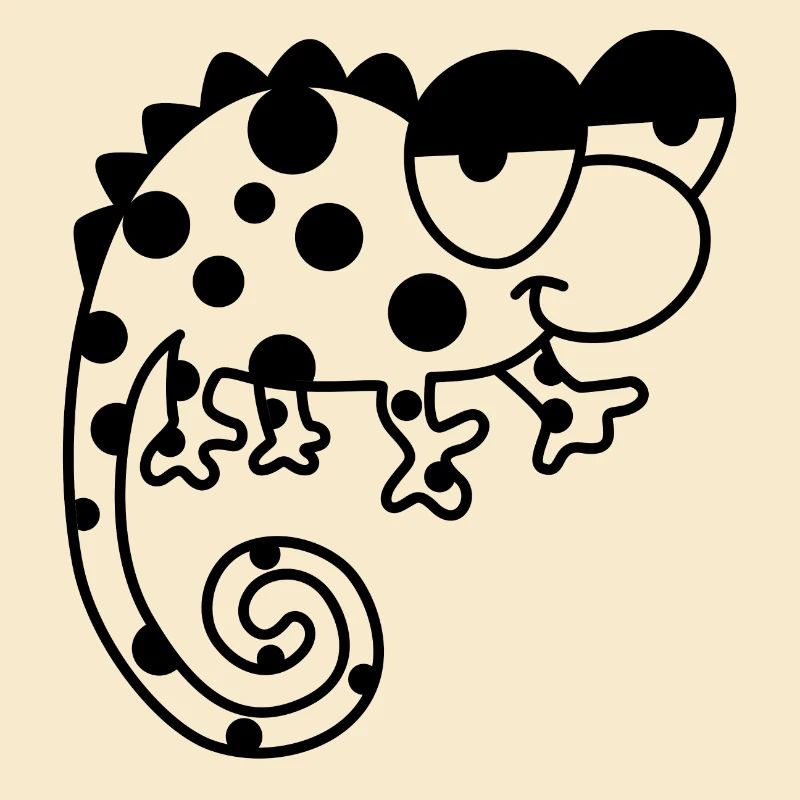 Chamäleon – Farbwechselndes Reptil, stylisch Vinta