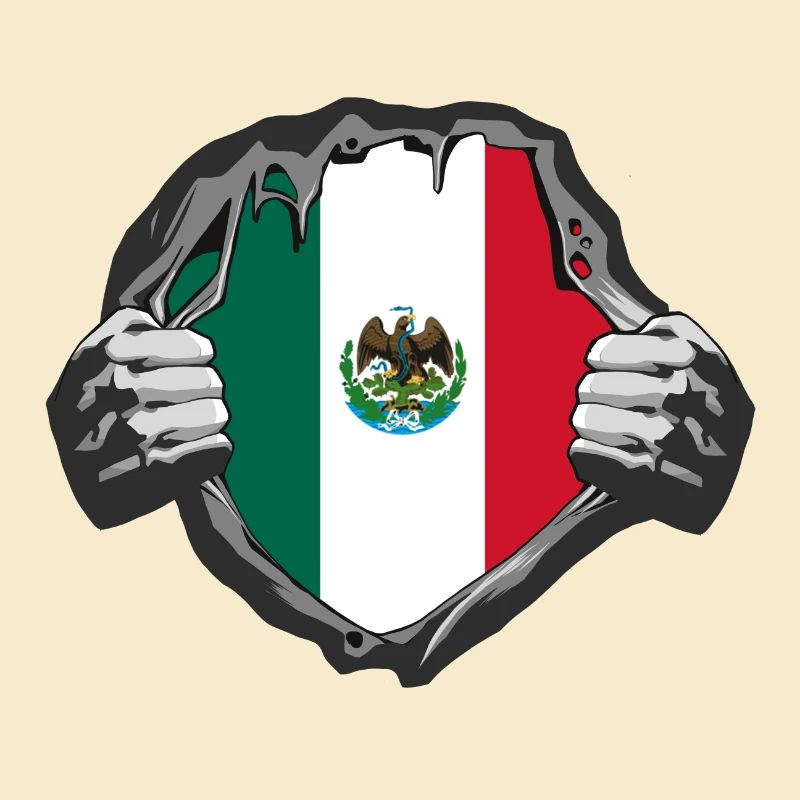 Mexiko Flaggen Design