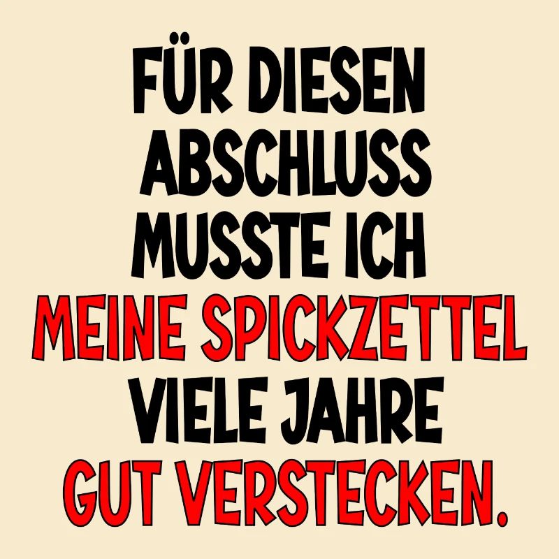 Abschlussgeschenke - SPICKEN SPICKZETTEL